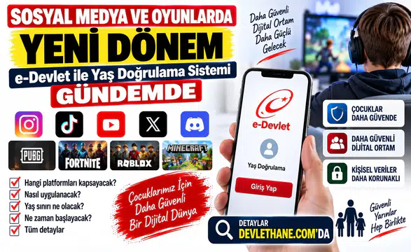 Sosyal Medya ve Oyunlarda Yeni Dönem: e-Devlet ile Yaş Doğrulama Sistemi Gündemde