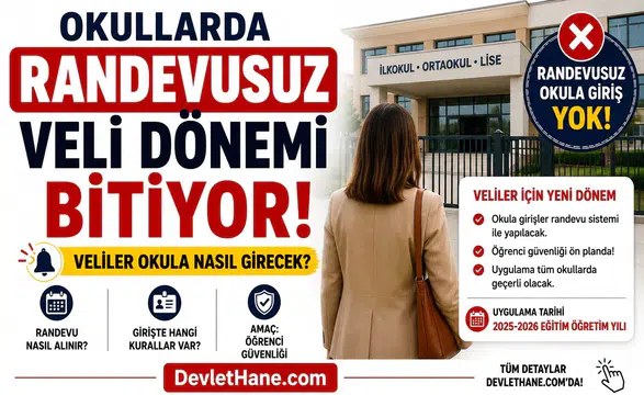 Okullarda Randevusuz Veli Dönemi Bitiyor: Veliler Okula Nasıl Girecek?