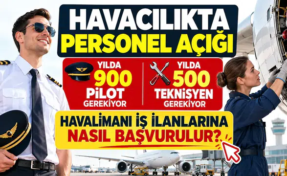 Havacılıkta Personel Açığı: Yılda 900 Pilot ve 500 Teknisyen Gerekiyor, Havalimanı İş İlanlarına Nasıl Başvurulur?