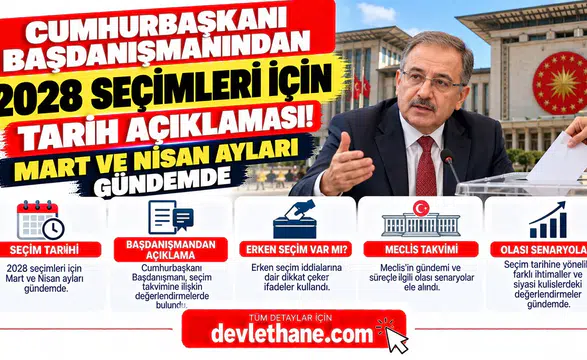Cumhurbaşkanı Başdanışmanından 2028 Seçimleri İçin Tarih Açıklaması! Mart ve Nisan Ayları Gündemde