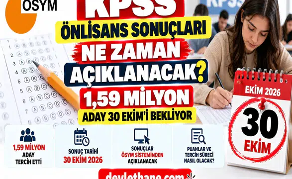 KPSS Önlisans Sonuçları Ne Zaman Açıklanacak? 1,59 Milyon Aday 30 Ekim'i Bekliyor