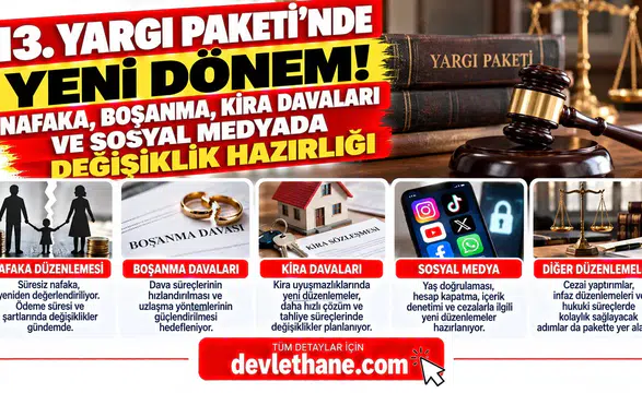 13. Yargı Paketi'nde Yeni Dönem! Nafaka, Boşanma, Kira Davaları ve Sosyal Medyada Değişiklik Hazırlığı