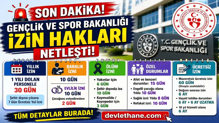 Gençlik ve Spor Bakanlığı Personeline Yeni İzin Hakları! Tüm Detaylar Açıklandı
