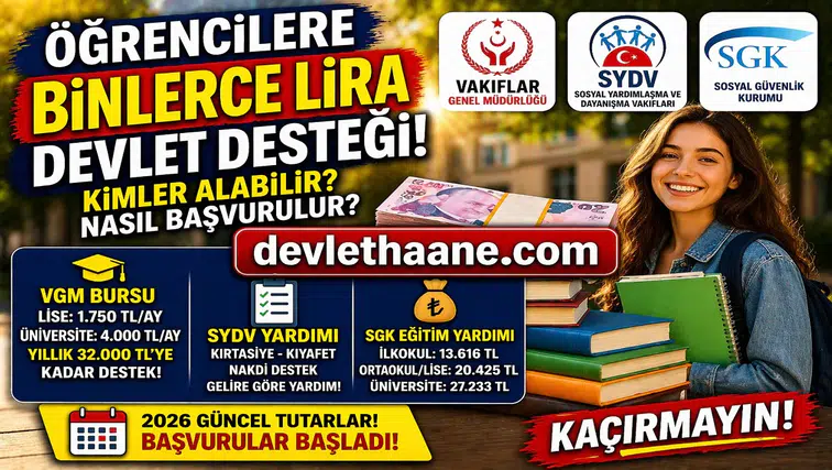 Öğrencilere Binlerce Lira Devlet Desteği! Kimler Alabilir, Başvuru Şartları Neler?