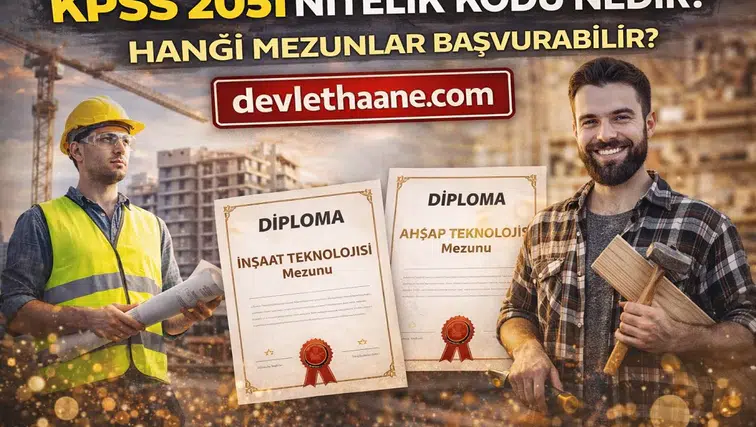 KPSS 2051 Nitelik Kodu Nedir Hangi Mezunlar Başvurabilir