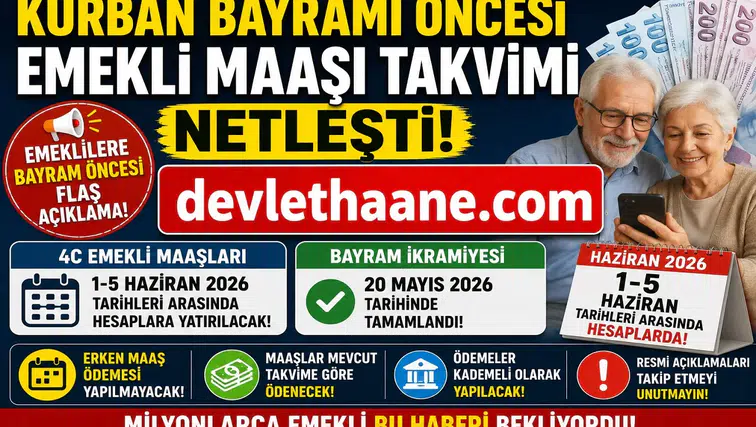 Kurban Bayramı Öncesi Emekli Maaşı Takvimi Netleşti: 4C Emeklileri Maaşlarını Ne Zaman Alacak?