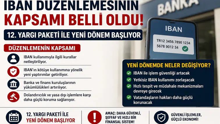 IBAN Düzenlemesinin Kapsamı Belli Oldu! 12. Yargı Paketi ile Yeni Dönem Başlıyor