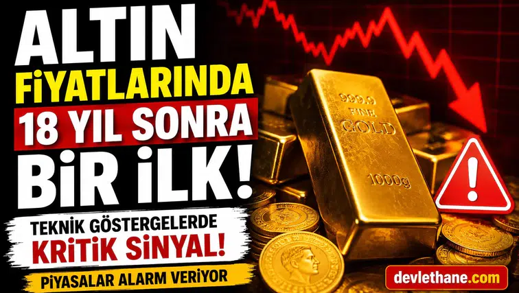 Altın Fiyatlarında 18 Yıl Sonra Bir İlk! Teknik Göstergelerde Kritik Sinyal, Piyasalar Alarm Veriyor