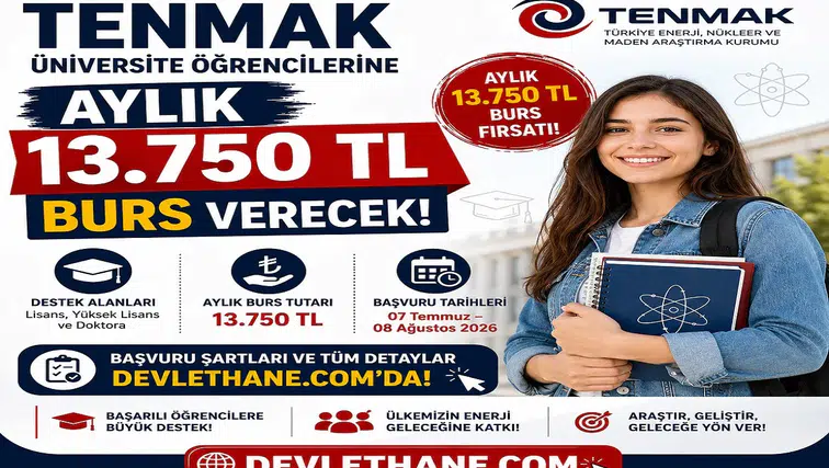 TENMAK Üniversite Öğrencilerine Aylık 13 Bin 750 TL Burs Verecek! Başvuru Şartları ve Tarihleri Açıklandı