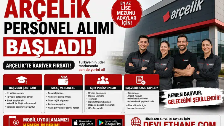 Arçelik Personel Alımı Başladı! En Az Lise Mezunu Adaylar İçin İş İlanları Yayımlandı: Maaş, Haklar ve Başvuru Şartları