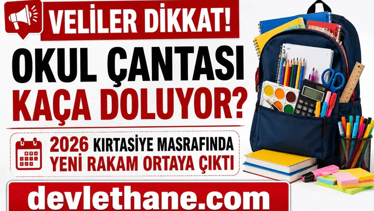 Veliler Dikkat! Okul Çantası Kaça Doluyor? 2026 Kırtasiye Masrafında Yeni Rakam Ortaya Çıktı