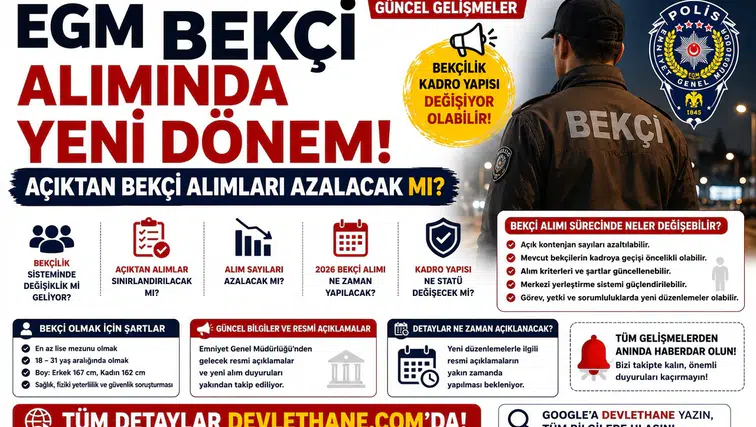 EGM Bekçi Alımında Yeni Dönem: Açıktan Bekçi Alımları Azalacak mı?