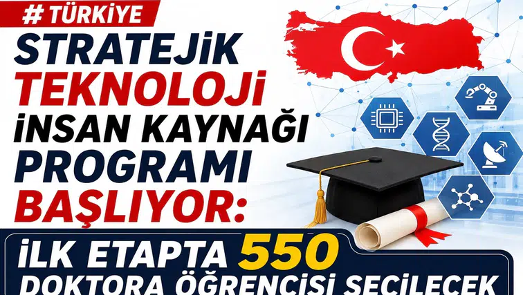 Türkiye Stratejik Teknoloji İnsan Kaynağı Programı Başlıyor: İlk Etapta 550 Doktora Öğrencisi Seçilecek