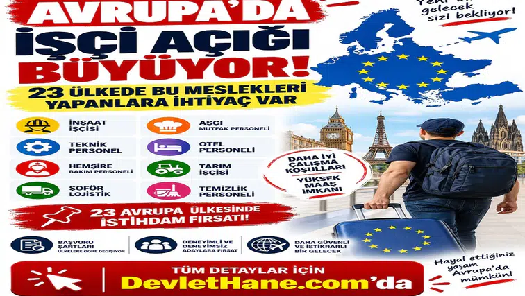 Avrupa’da İşçi Açığı Büyüyor! 23 Ülkede Bu Meslekleri Yapanlara İhtiyaç Var