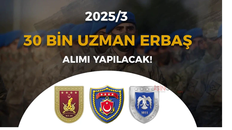 MSB 2025/3 uzman erbaş alımı ilanı yayınladı! Başvurular başladı