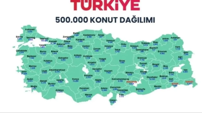 TOKİ’nin 500 Bin Konut Projesinde Kura Takvimi Belli Oldu