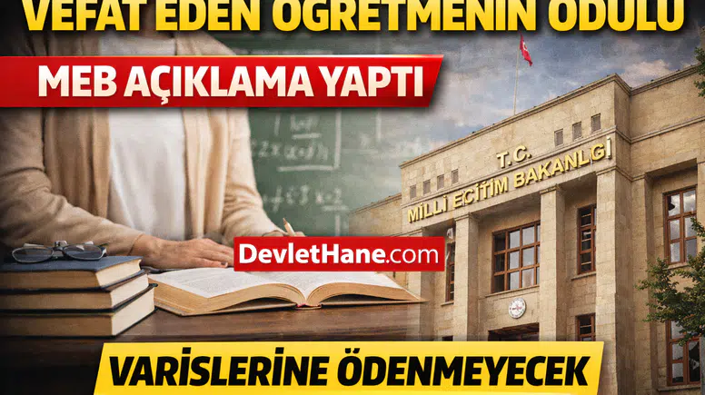 MEB’den Önemli Değerlendirme: Vefat Eden Öğretmenin Başarı Ödülü Ailesine Verilir mi?