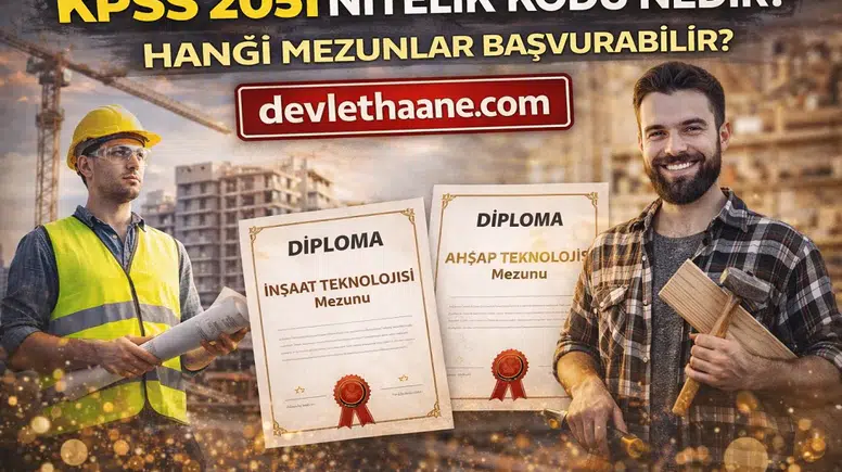 KPSS 2051 Nitelik Kodu Nedir Hangi Mezunlar Başvurabilir