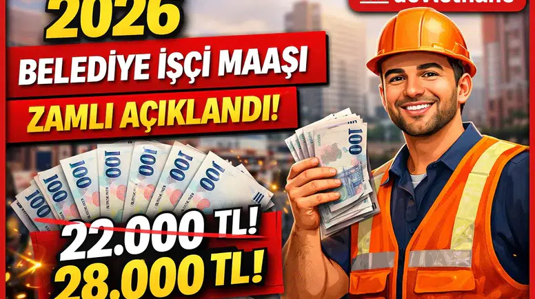 2026 Zamlı Belediye İşçi Maaşları Açıklandı! En Düşük Maaş Belli Oldu