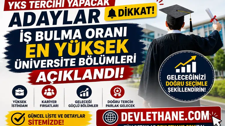 YKS Tercihi Yapacak Adaylar Dikkat! İş Bulma Oranı En Yüksek Üniversite Bölümleri Açıklandı