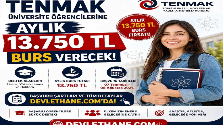 TENMAK Üniversite Öğrencilerine Aylık 13 Bin 750 TL Burs Verecek! Başvuru Şartları ve Tarihleri Açıklandı