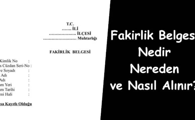 Fakirlik Belgesi Nasıl Alınır? Nereden Alınır? E- Devlet Başvurusu