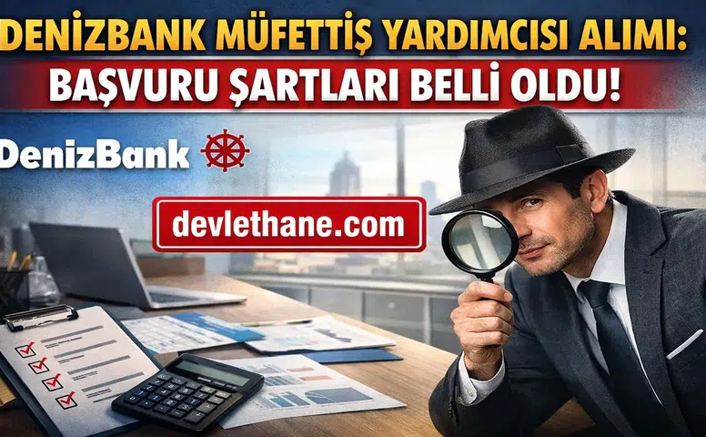 DenizBank Müfettiş Yardımcısı Alımı Başladı! Başvuru Şartları ve Detaylar Açıklandı (2026)