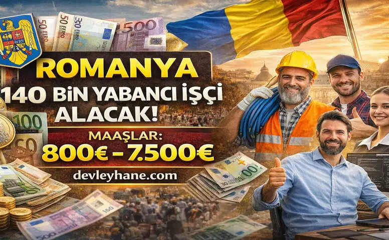 Romanya 140 Bin İşçi Alacak! Maaşlar 7.500 Euro’ya Kadar Çıkıyor