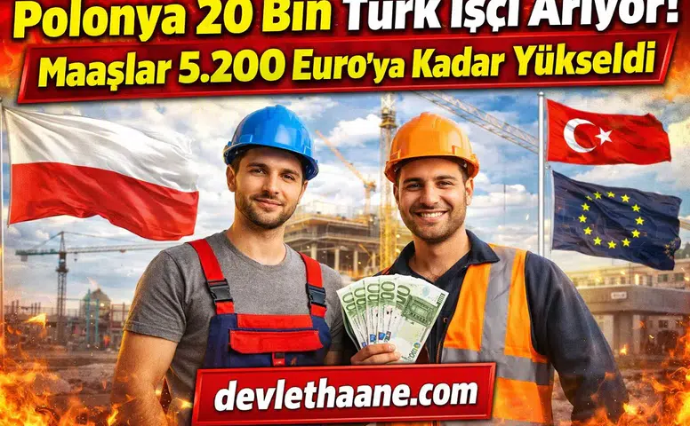Polonya 20 Bin Türk İşçi Arıyor! Maaşlar 5.200 Euro’ya Kadar Yükseldi