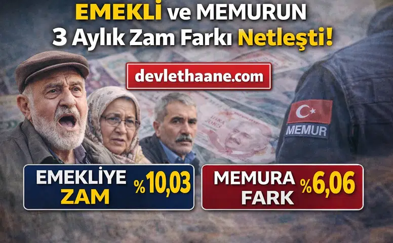 Emekli ve Memur Maaş Zammı 2026: 3 Aylık Enflasyon Farkı Açıklandı!