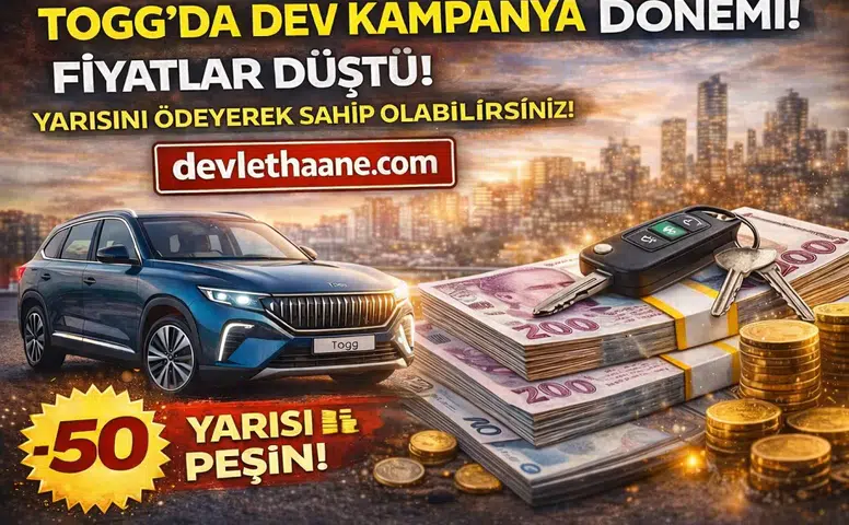 Togg’da Dev Kampanya Dönemi Fiyatlar Düştü Yarısını Ödeyerek Sahip Olabilirsiniz