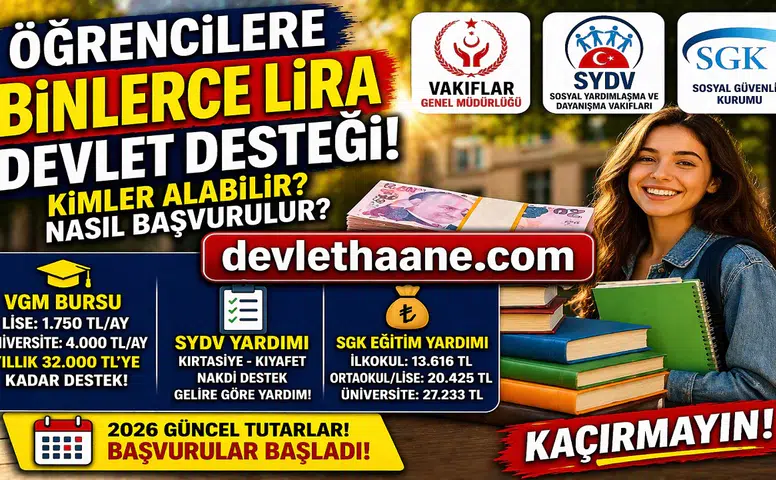 Öğrencilere Binlerce Lira Devlet Desteği! Kimler Alabilir, Başvuru Şartları Neler?