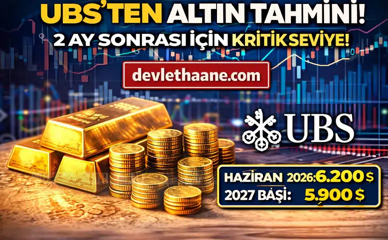 UBS’ten Altın Tahmini: 2 Ay Sonrası İçin Kritik Seviye Açıklandı!