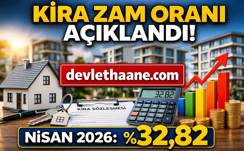 Nisan 2026 Kira Artış Oranı Açıklandı! TÜFE’ye Göre Yeni Zam Oranı Belli Oldu