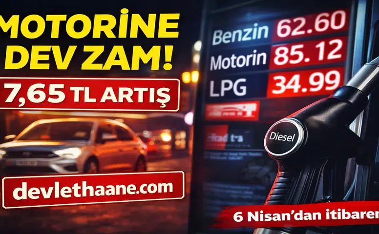 Motorine 7,65 TL Zam Geliyor 6 Nisan’dan İtibaren Fiyatlar Uçacak