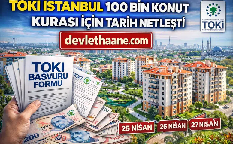 TOKİ İstanbul 100 Bin Konut Kurası İçin Tarih Netleşti