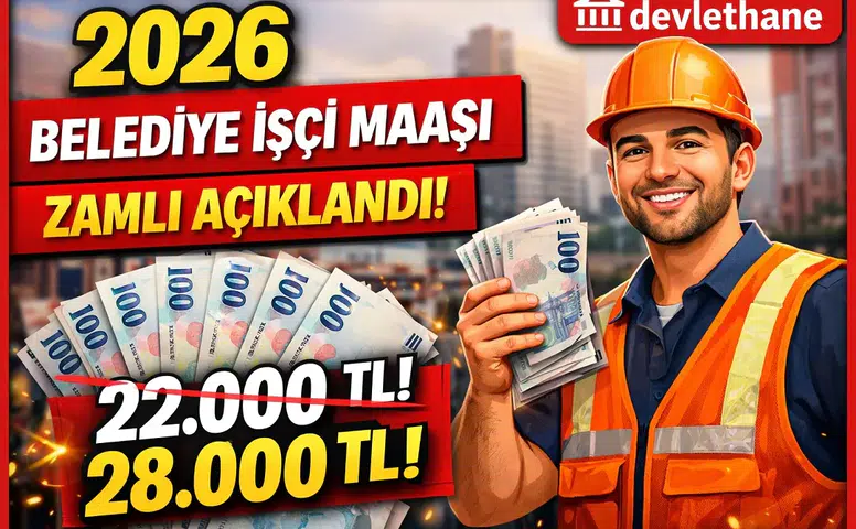 2026 Zamlı Belediye İşçi Maaşları Açıklandı! En Düşük Maaş Belli Oldu