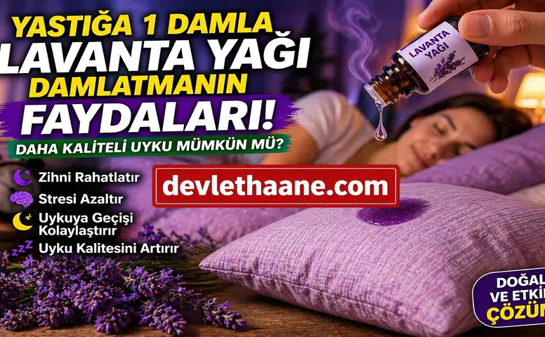 Yastığa 1 Damla Lavanta Yağı Damlatmak Ne İşe Yarar? Daha Kaliteli Uyku İçin Doğal Yöntem
