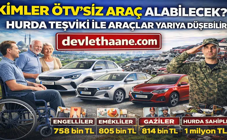 Kimler ÖTV’siz Araç Alabilecek Hurda Teşviki ile Araç Fiyatları Yarıya Düşebilir