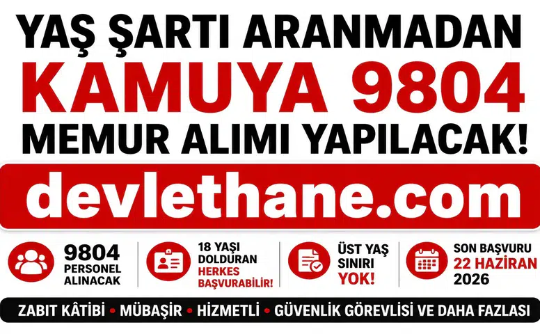 Adalet Bakanlığı'ndan Yaş Sınırı Olmadan 9 Bin 804 Personel Alımı! Başvurular 22 Haziran'a Kadar Devam Ediyor