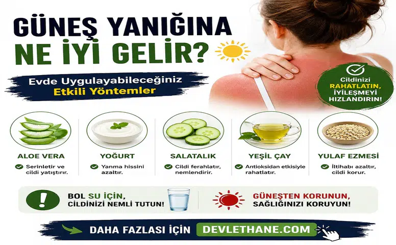 Güneş Yanığına Ne İyi Gelir? Evde Uygulanabilecek Etkili Yöntemler ve Dikkat Edilmesi Gerekenler