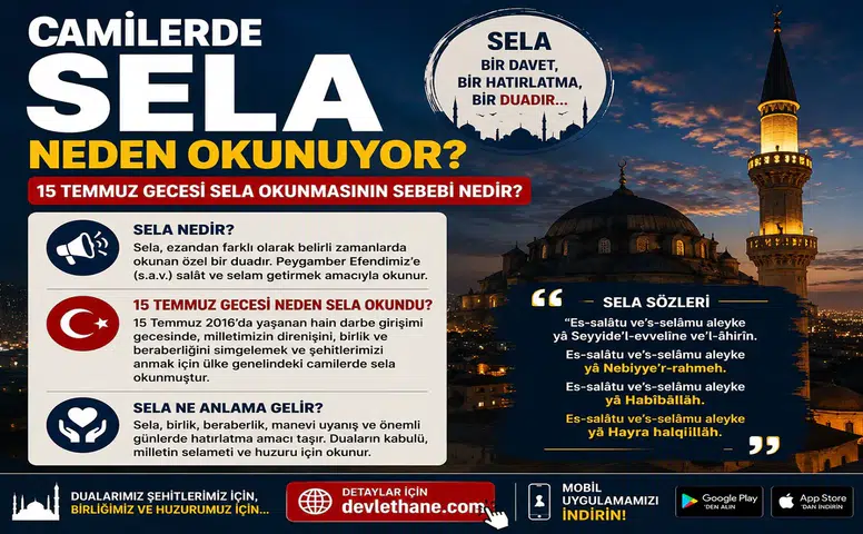 Camilerde Sela Neden Okunuyor? 15 Temmuz Gecesi Sela Okunmasının Sebebi Nedir?