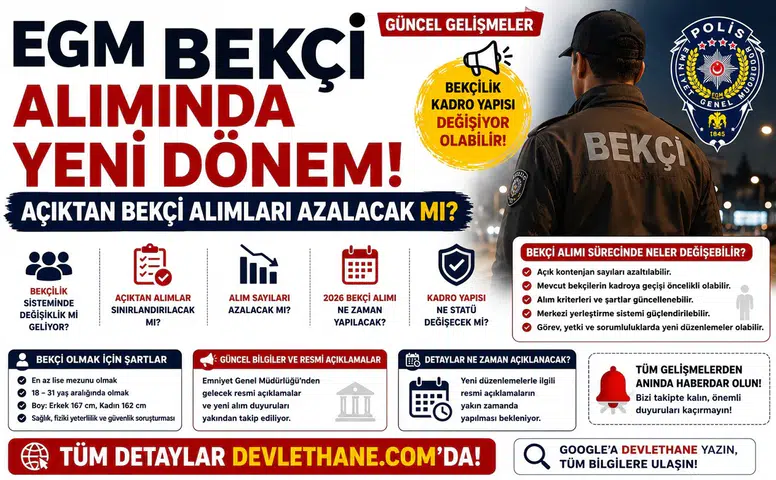 EGM Bekçi Alımında Yeni Dönem: Açıktan Bekçi Alımları Azalacak mı?