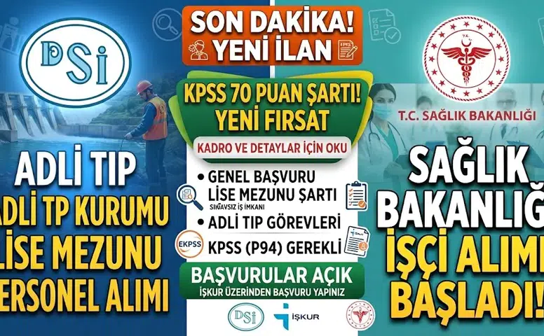 Adli Tıp Kurumu Lise Mezunu Personel Alımı Başladı: KPSS 70 Puanla Başvuru Yapılabilecek
