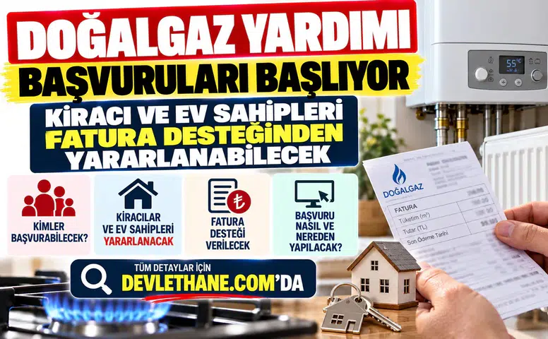 Doğalgaz Yardımı Başvuruları Başlıyor: Kiracı ve Ev Sahipleri Fatura Desteğinden Yararlanabilecek