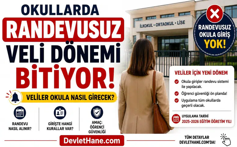 Okullarda Randevusuz Veli Dönemi Bitiyor: Veliler Okula Nasıl Girecek?