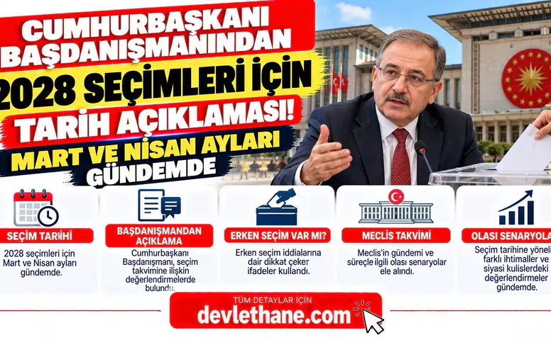 Cumhurbaşkanı Başdanışmanından 2028 Seçimleri İçin Tarih Açıklaması! Mart ve Nisan Ayları Gündemde