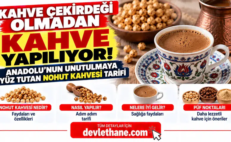 Kahve Çekirdeği Olmadan Kahve Yapılıyor! Anadolu'nun Unutulmaya Yüz Tutan Nohut Kahvesi Tarifi