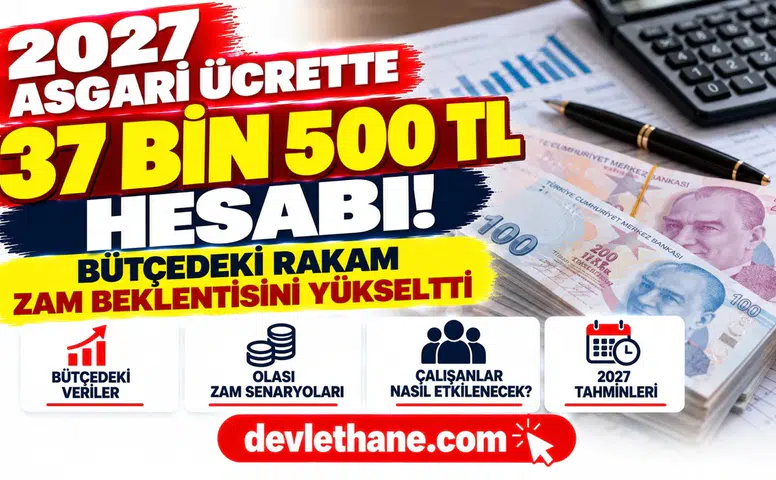 2027 Asgari Ücrette 37 Bin 500 TL Hesabı! Bütçedeki Rakam Zam Beklentisini Yükseltti