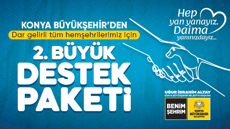 konya büyükşehir belediyesi gıda yardımı